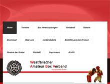 Tablet Screenshot of boxen-westfalen.de